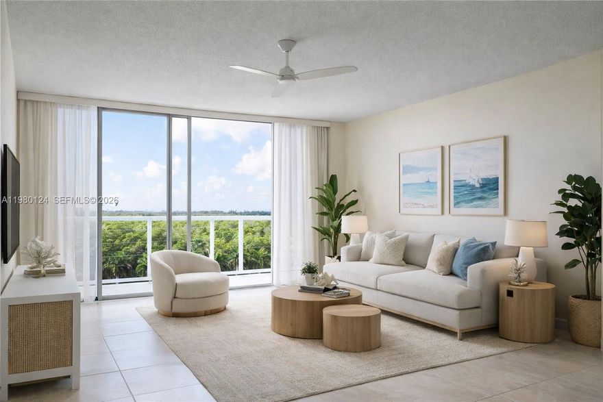 Best-priced 2-bedroom currently available in the building. This residence offers a rare opportunity to renovate and create value in a well-positioned bayfront community. Enjoy open, unobstructed views toward the park, bringing natural light and a quiet, private feel. Located East of US-1, just minutes to the beach, Aventura, and major shopping. Ideal for investors or buyers looking for a simple, low-maintenance Miami base with upside potential. 1 assigned parking. No special assessments.