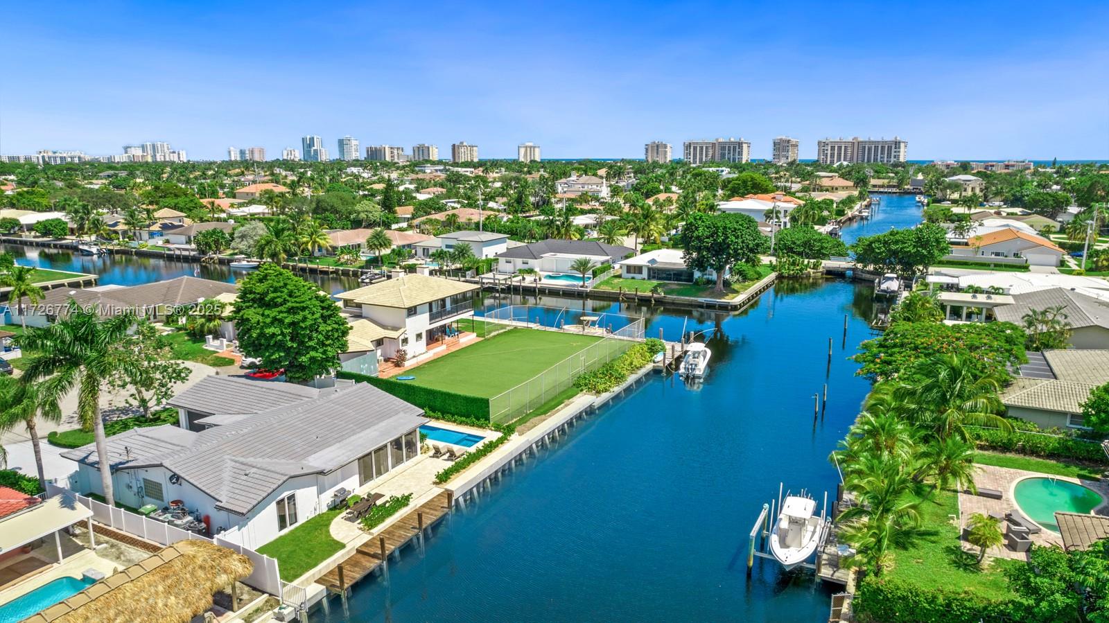 Experience luxurious waterfront living in this renovated 4/4 home, boasting over 2,500 square feet of refined style. With direct access to the ocean and a brand-new seawall, this property connects to the Intracoastal Waterway. Enjoy the automated heated pool, featuring a beautiful mosaic by a world known company Mosaicist, 2 car garage, large master bedroom with walking closet. Sitting oncul-de-sac street, this home offers ultimate privacy. Driving Directions: Situated near top schools such as Pinecrest and Westminster, this gem comes with over $400,000 worth of upgrades, including a new seawall, deck, pool with automated system, landscaping, hot tub, impact windows and more.