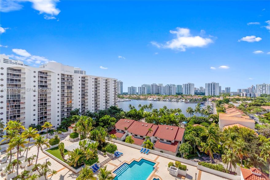 Best priced corner unit at Harbor Towers, an exclusive boutique building nestled in the heart of Aventura. This stunning residence features a spectacular 450+ square foot terrace, offering a private sanctuary with sweeping views of the Waterways Marina and the city skyline. Currently configured as a spacious two-bedroom plus den with two elegant baths, this 1,820-square-foot floor plan radiates warmth and comfort. You'll love the unique touches, from rich hardwood floors and marble countertops to the updated kitchen and expansive closet space. This building offers its own private tennis/pickleball court, swimming pool, sauna, spa and barbecue area. Concierge and valet are included in the maintenance fee. You won't find this in space at this price in new construction!

Life at Harbor Towers feels truly personal, with only four residences per floor and a suite of premium amenities including a guarded gatehouse, concierge, and valet service. Stay active on the tennis and pickleball courts or relax in the gym and waterfront barbecue area. Located directly on the marina, you’re just a short stroll away from local shops and Aventura Charter High School. Come see why this unique space is the perfect place to call home—reach out today for a private tour.

Outdoor Living: Massive 450+ SF private terrace.
Flexible Layout: 1,820 SF currently used as 2 bed + den.
Prime Location: Steps from the Waterways Marina, Senior High School and local shopping.