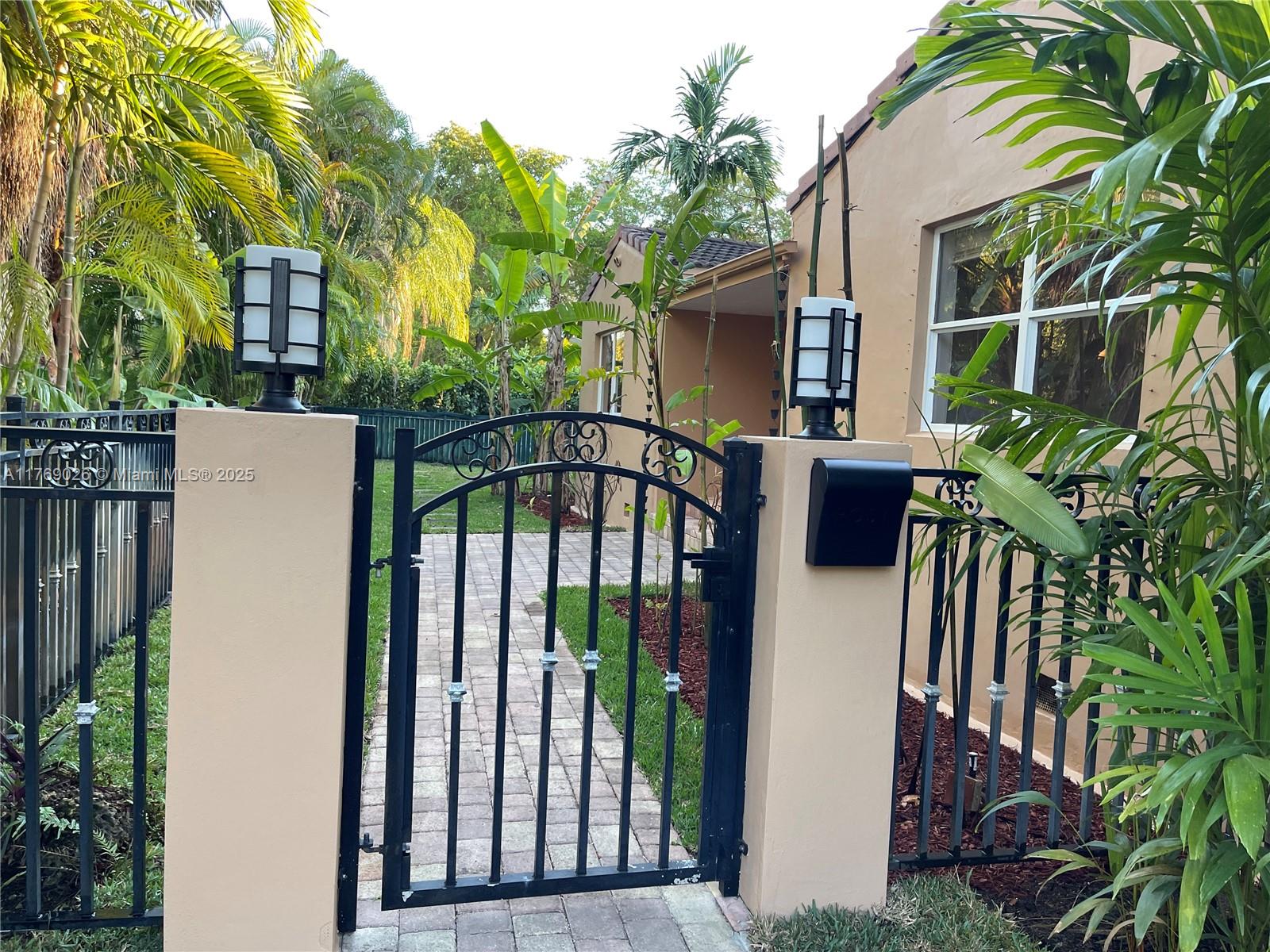 Miami Shores 3BR, 2BA single family home in a quiet residential neighborhood.
This property features a split floor plan, with a large master suite en-suite bathroom and floor-to-ceiling closets.
The open-concept kitchen equipped with granite countertops, gas stove, convection oven, dishwasher, microwave, refrigerator, and ample cabinet space.
The dining room has large windows for natural light, while the living room opens to a backyard terrace through French doors.
Large fenced backyard
Home features a vaulted entryway with a working fireplace, with marble and hardwood floors.
Large storage shed with electricity.
Located near downtown Miami Shores and golf course, just 10 minutes from Midtown Miami, 20 minutes downtown Miami, 20 minutes Miami Beach.