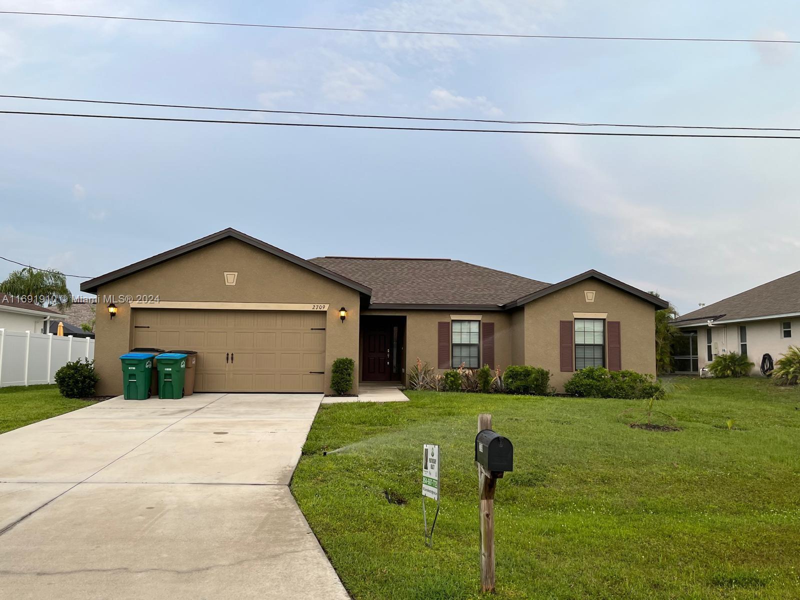 Property for Sale at 2709 Sw 18th Ave, Cape Coral, Lee County, Florida - Bedrooms: 3 
Bathrooms: 2  - $395,000