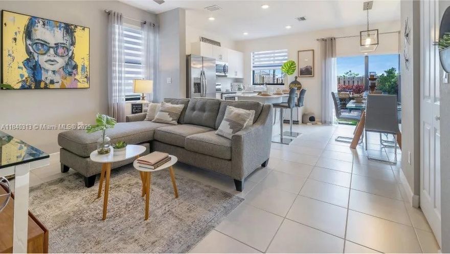 Modern 3-bedroom, 3-bath corner villa located in the desirable Westview community of Miami. Built in 2024, this well-lit home offers 1,328 sq ft of living space and sits on a 1,858 sq ft lot. The layout includes a full bedroom and bath on the first floor—ideal for guests or a home office.

Enjoy a bright, open-concept interior with LED lighting throughout, tankless water heater, and two assigned parking spaces right in front. The property is move-in ready and comes fully equipped.

Located in a private, secure gated community with excellent amenities: pool, gym, dog park, and playground. No short-term rentals; minimum lease is one year.

Prime location with quick access to I-95, Palmetto, Gratigny, and I-75. Just minutes from Miami Dade North Campus and Amelia Earhart Park.
