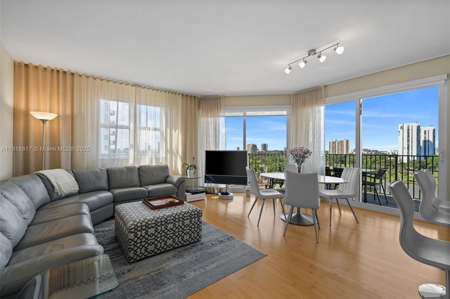 Step into this rarely available 2BD/2BA corner apartment at Turnberry Village—one of Aventura’s most desirable communities.  This unfurnished residence, located on a high 10th floor, offers panoramic views overlooking the Turnberry golf course right from your living room.
The building features resort-style amenities, including a fully equipped fitness center, sparkling pool, spa with sauna and jacuzzi, spinning studio, billiards room, kids’ playground, and a dedicated teen lounge. Rent includes cable and WiFi, plus an assigned parking space, 24-hour valet, and front desk service.
Located in the heart of Aventura, you’re just steps from Aventura Mall, top-rated A+ schools, dining, and the beautiful beaches. A perfect blend of comfort, convenience, and lifestyle.