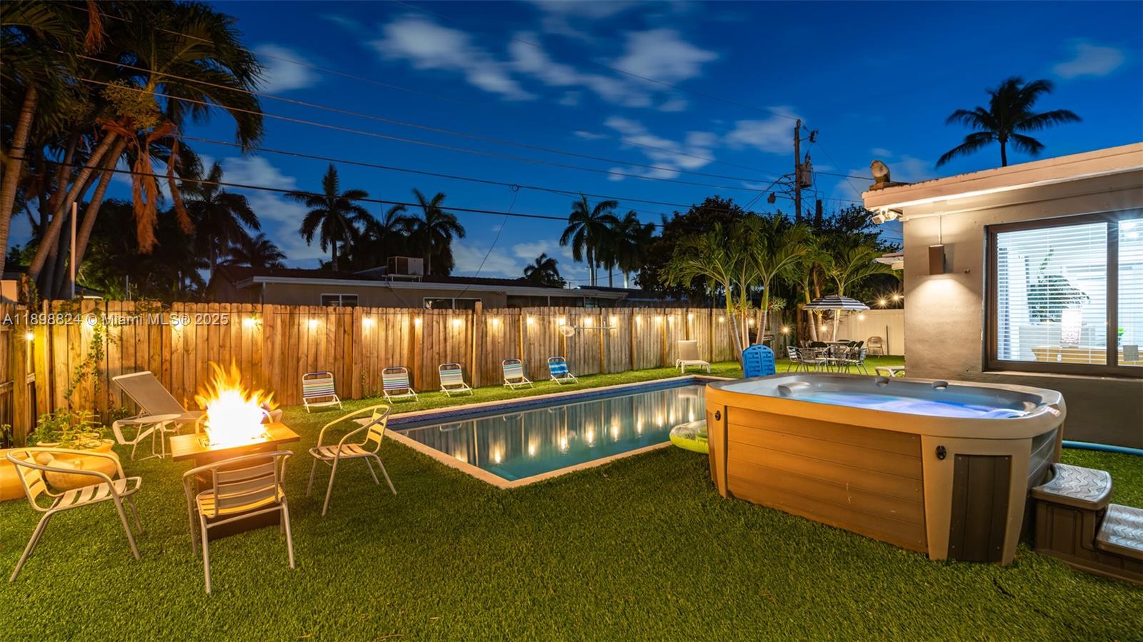 Experience the perfect blend of comfort and convenience in this 5-bedroom, 2-bathroom home in Hallandale Beach. Just minutes from the sandy shores, this residence offers a private pool for relaxation and spacious living areas for family gatherings or entertaining guests. The modern kitchen is fully equipped, making meal preparation a breeze. Nestled in a peaceful neighborhood, you'll enjoy tranquility while being close to shopping, dining, and entertainment options. Whether you're seeking a serene retreat or a vibrant coastal lifestyle, this home has it all.