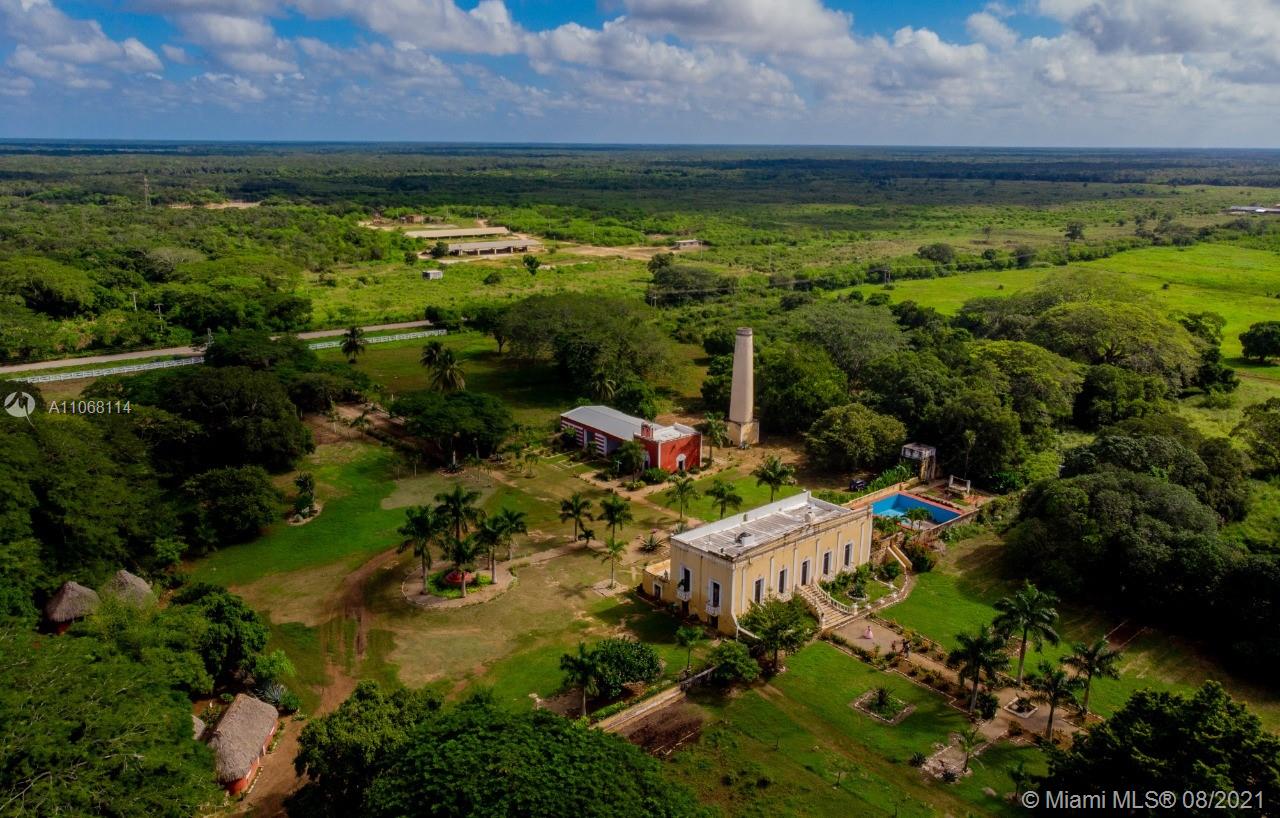 This is an opportunity to own one of the largest and most spectacular privately held properties in the Yucatan Peninsula of Mexico. The Yucatan Peninsula separates the Gulf of Mexico from the Caribbean Sea, encompassing three Mexican states and is an area known world-wide for its spectacular natural beauty, azure waters with white sandy beaches, tropical rainforests, exotic playgrounds, ancient ruins of past civilizations, world class resorts and hotels. San Antonio Xnuc is one of Yucatan’s most beautiful haciendas with a fully renovated historically significant main house, swimming pool, beautiful aviary, spectacular gardens, entertainment and dining areas, game rooms and a private chapel. SAX is known in the Yucatan as a state of the art cattle ranch