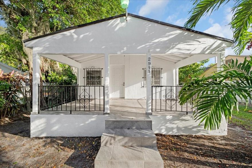 Welcome to this charming property in Miami, FL! It has 2 bedrooms and 1 bath. The New open kitchen offers ample storage, granite counters, and solid wood cabinets. The large backyard has a terrace with a pergola. laundry inside the home It is on a LEGAL DUPLEX LAND, with easy access to highways. Don't miss this opportunity—schedule your viewing today! There is no HOA, and there is great investment potential. We are accepting back offers.