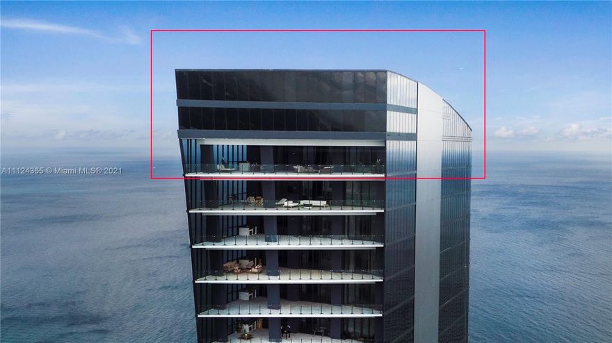 Spectacular full floor Penthouse on the ocean. 6,106 sf of living area, 12 ft. ceilings, plus massive outdoor living space that is ‘weather-resistant’ that no other PH has. UPH boasts a 2,688 sf rooftop terrace equipped with a summer kitchen and permits for a pool. Enjoy Panoramic views of the ocean, intra-coastal and city from sunrise to sunset. This luxury boutique high rise with only 64 residences offers world-class services and state of the art technology. A total of 11,110 square feet awaits you soaring high above all other high rises to give you unobstructed 360-degree views. 5,004 sf of terraces total, 2 summer kitchens, 12 ft. ceilings, custom Italian Cabinetry, 4 parking spaces, private elevator to roof terrace. Experience South Florida luxury at its finest!