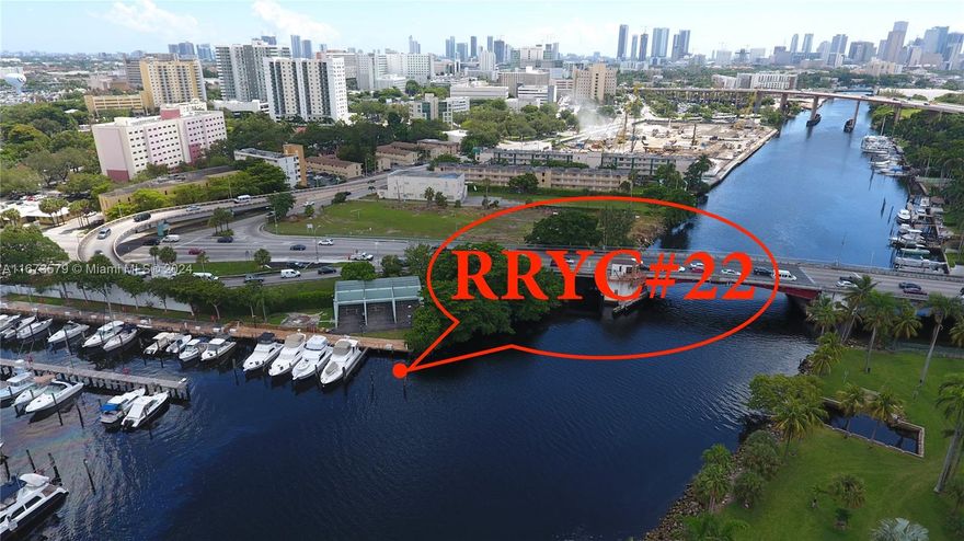 Rare oportunity to purchase a 40ft Deeded boat slip at a Marina in the Miami River just minutes from downtown Miami. This particular marina location is highly desirable due to its convenient access in and out. Currently rented. Monthly maintenance fee of approx 146.00. Cash only.