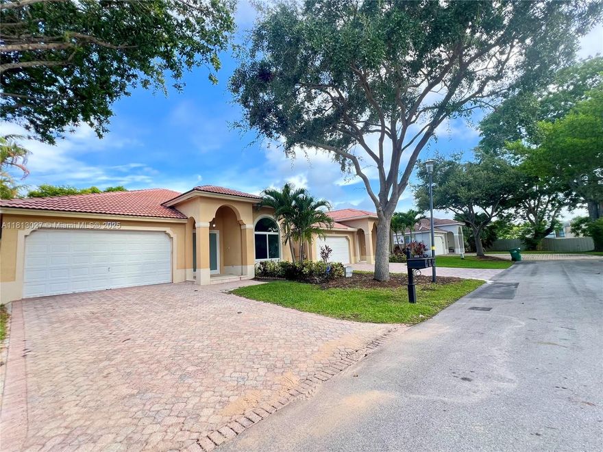 This charming Palmetto Bay home is located inside gated community of "Casa de Campo", East of US1. Built in 2005, features high ceilings, large windows, plenty of closets, a laundry room under a/c, a 2 car garage & an oversized 3rd bedroom (from original 4 bedroom model). NEW IMPACT WINDOWS & DOORS INSTALLED. NEW LARGER PATIO. FRESHLY PAINTED. GARAGE UPDATED. The kitchen opens to the family room & back patio, features granite counter tops, stainless steel appliances & pantry. All bedrooms with beautiful laminate wood floors. Enjoy the nice shady outdoor terrace surrounded by fruit trees. Great community to roller skate, bike, exercise & fish in the canal. Excellent school district w/all magnet schools as well as very easy & access to US1, Florida Turnpike, Coral Reef Dr & Old Cutler Rd.