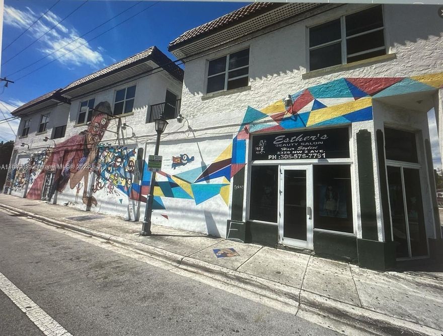 Amazing opportunity in Wynwood! Architecturally beautiful mixed-use 8,669 SQ FT two story building on 10,000 SQ FT lot near the Design District. The Wynwood Arts District is the center of Miami's emerging art galleries, project spaces, artist studios, experimental venues, and world-class private collections. Use Live Local Act to build more.