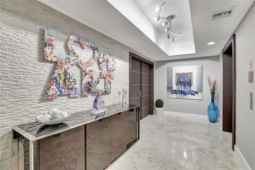 Indulge in coastal luxury living at the Diplomat Residences on Hollywood Beach. This exquisite residence offers a breathtaking ocean view, inviting you to experience the serenity of waterfront living. The allure of this home lies in the artful fusion of modern design & classic luxury. This 3/3.5 showpiece has been meticulously remodeled w/ opulence in mind. Revel in the lavish embrace of marble floors throughout, elevating every step w/ timeless elegance. Pamper your culinary passions in the gourmet kitchen, where every detail has been considered for both style & functionality. Discover your dream lifestyle w/ access to world-class amenities at the Diplomat Resort.  From spa facilities to state-of-the-art fitness centers, every detail has been curated to elevate your living experience.