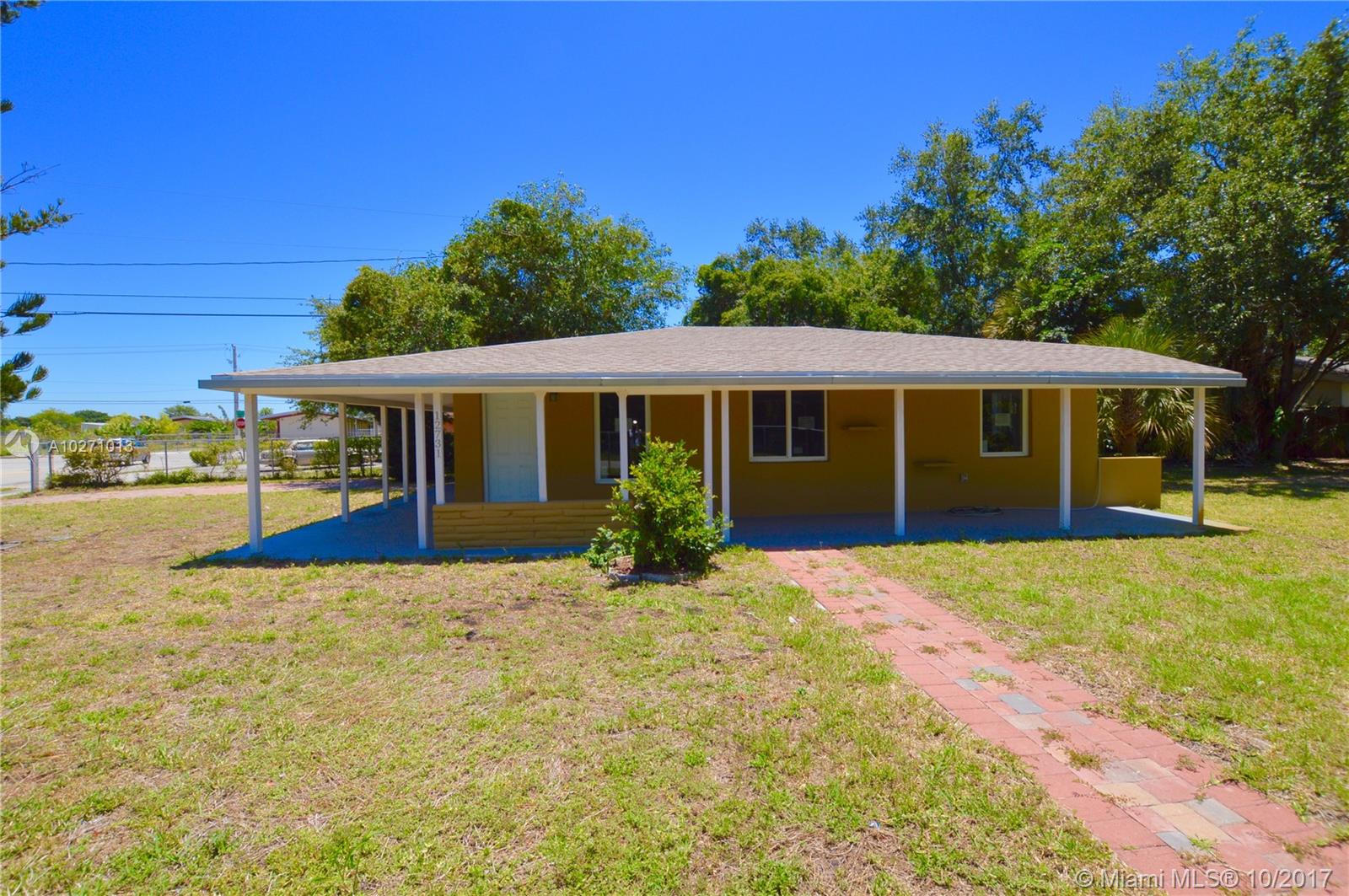 Fantastic, move-in ready, 2 bedroom and 1 bathroom Single Family home in the Miami area. Property sits on 10,000+ corner lot with loads of space, property has been rehabbed with fresh paint exterior and interior, new kitchen and bathroom with a cozy layout. New A/C Unit. Property is minutes away from major highways and roads. This property is perfect for buyers of every kind. Schedule your showing today.