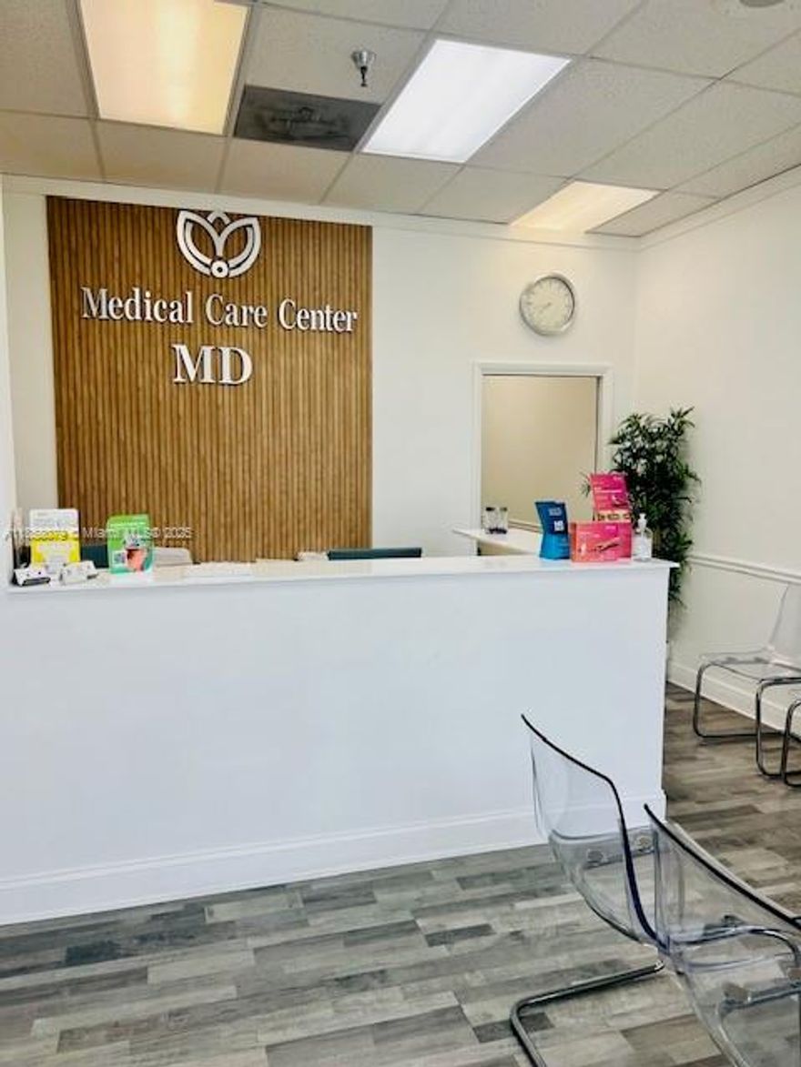 Great opportunity to buy a Medical Clinic, very profitable business in a excellent area in Boca Raton.
This is a excellent location in a open shopping center with restaurants, Publix and lot of different type of businesses whit plenty of parking spaces.
This business it’s ready to operate with everything you need including all furniture, permits, some health insurance already operating.