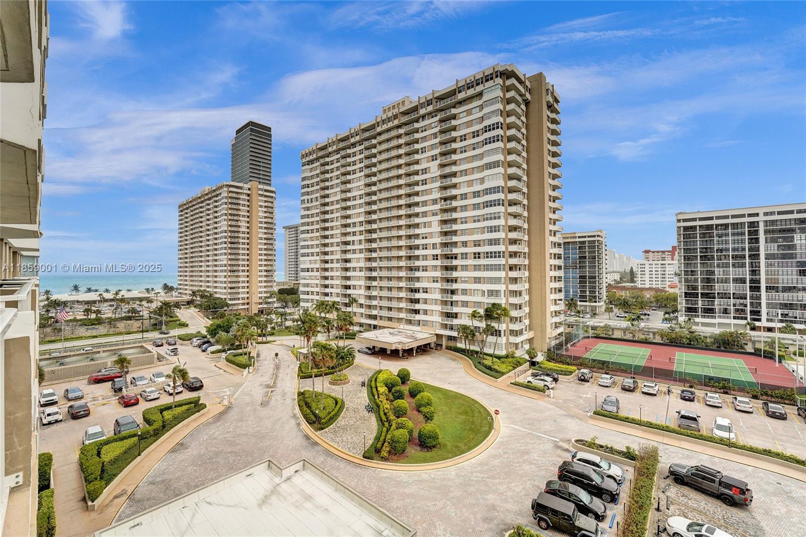 Fantastic 2-bedroom, 2-bath residence with beautiful views****Assigned covered parking and storage included. Located just across the street from the beach with private access****Full-service community with 2 heated pools, gyms, tennis, saunas, restaurants, valet, and 24/7 security****Prime location close to Aventura Mall, Gulfstream Park & Casino, shopping plazas, and dining. Great opportunity to own a spacious unit and redesign to your taste.