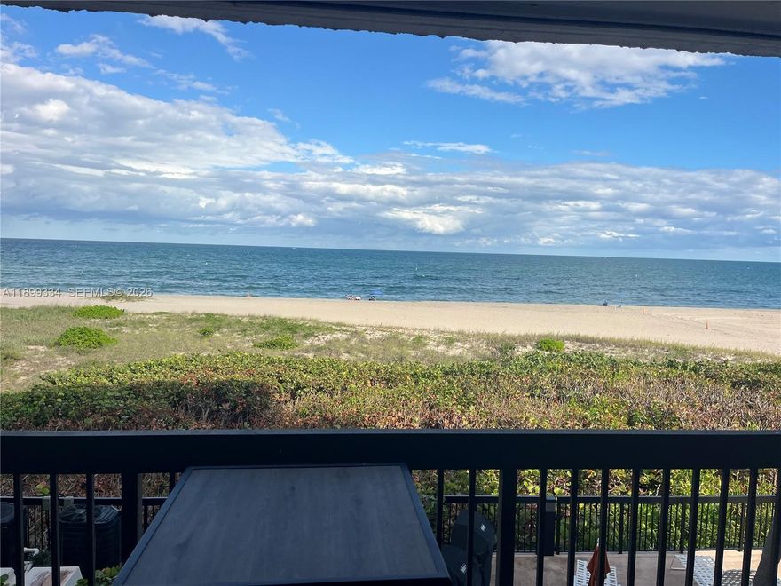 Direct ocean views, facing east looking at ocean and beach. Fully remodeled 2/2 has laundry inside the unit, heated pool, gym, sauna, club room, underground parking garage in secure building, guest parking, hurricane windows, and slider awnings. The location is within walking distance to stores, restaurants, supermarket, and other services.