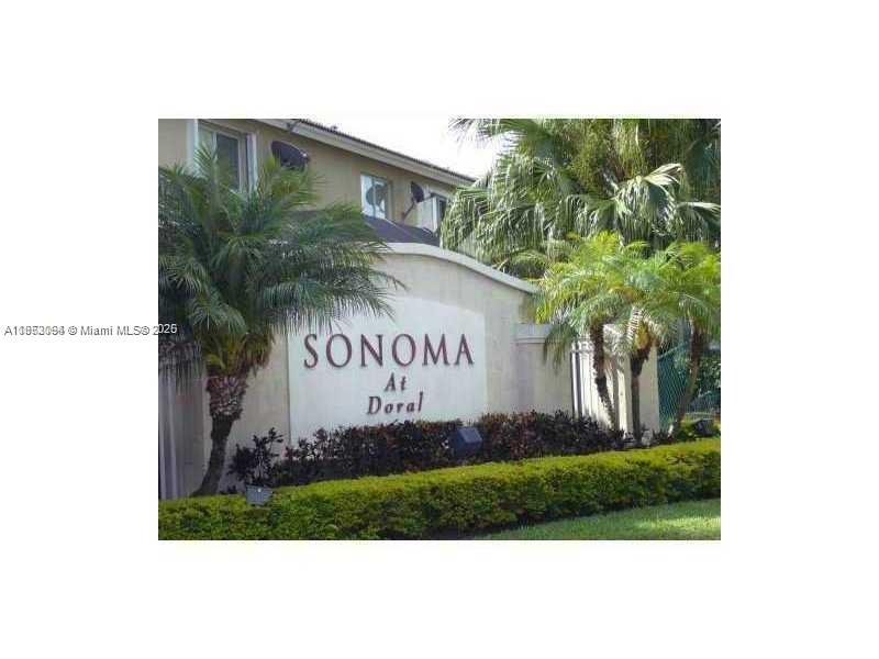 4 BEDROOMS, 3.5 BATHS, ONE CAR GARAGE, SONOMA AT DORAL, TILED FIRST FLOOR & LAMINATE WOOD FLOORING UPSTAIRS,