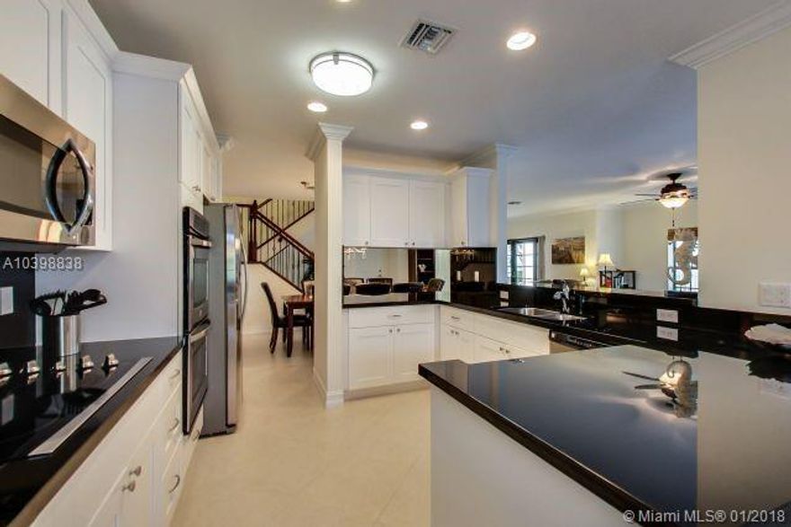 Run to see this Gorgeous 2 yr old Mediterranean style home with ocean access, directly on wide area of Dania Cut-Off Canal, in secluded Oak tree canopy community. Boater's Paradise !!. Beautiful home barely used, Open floor plan, Great room, breakfast area, brand new kitchen & stainless steel appliances, granite counters, 4 beds & 3 baths upstairs, powder room downstairs. The elegant Master suite with 9 1/2 ft. ceilings has dual walk in closets, 2 sinks, Roman tub & separate shower. Unobstructed view of canal from Master, Impact Glass.  Gated Community with deep-water access.Marina, fitness center & pool,  pet friendly. Association fees include exterior maintenance, roof, basic cable, internet, clubhouse and pool, marina, all amenities Brand new furniture are available and negotiable.