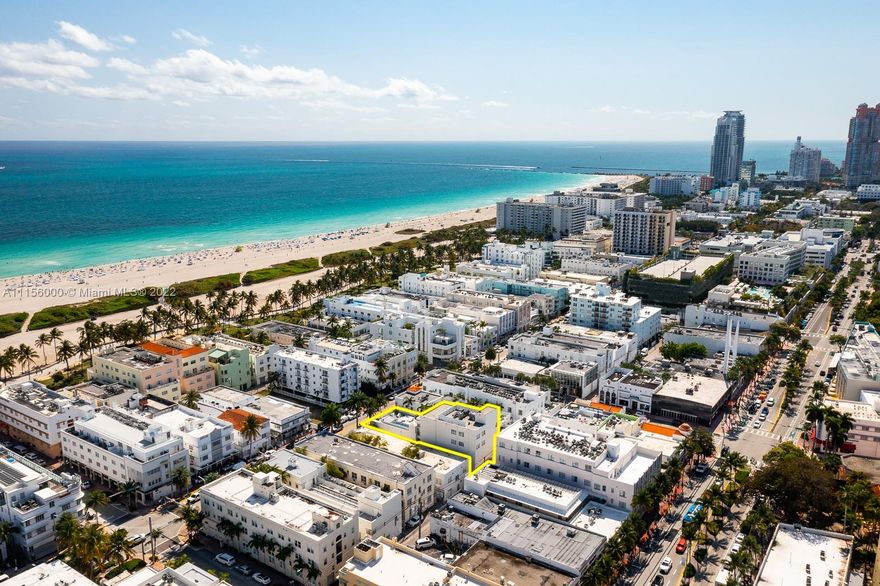 Famed Collins Avenue mixed use building in the heart of Miami Beach’s entertainment district. First 2 floors may be for retail, office or other commercial opportunities with approximately 5,000SF each. Plus sexy 3BD/3.5BA loft PH with rooftop terrace & pool. Private 2-car garage. Steps to the beach and all that South Beach has to offer