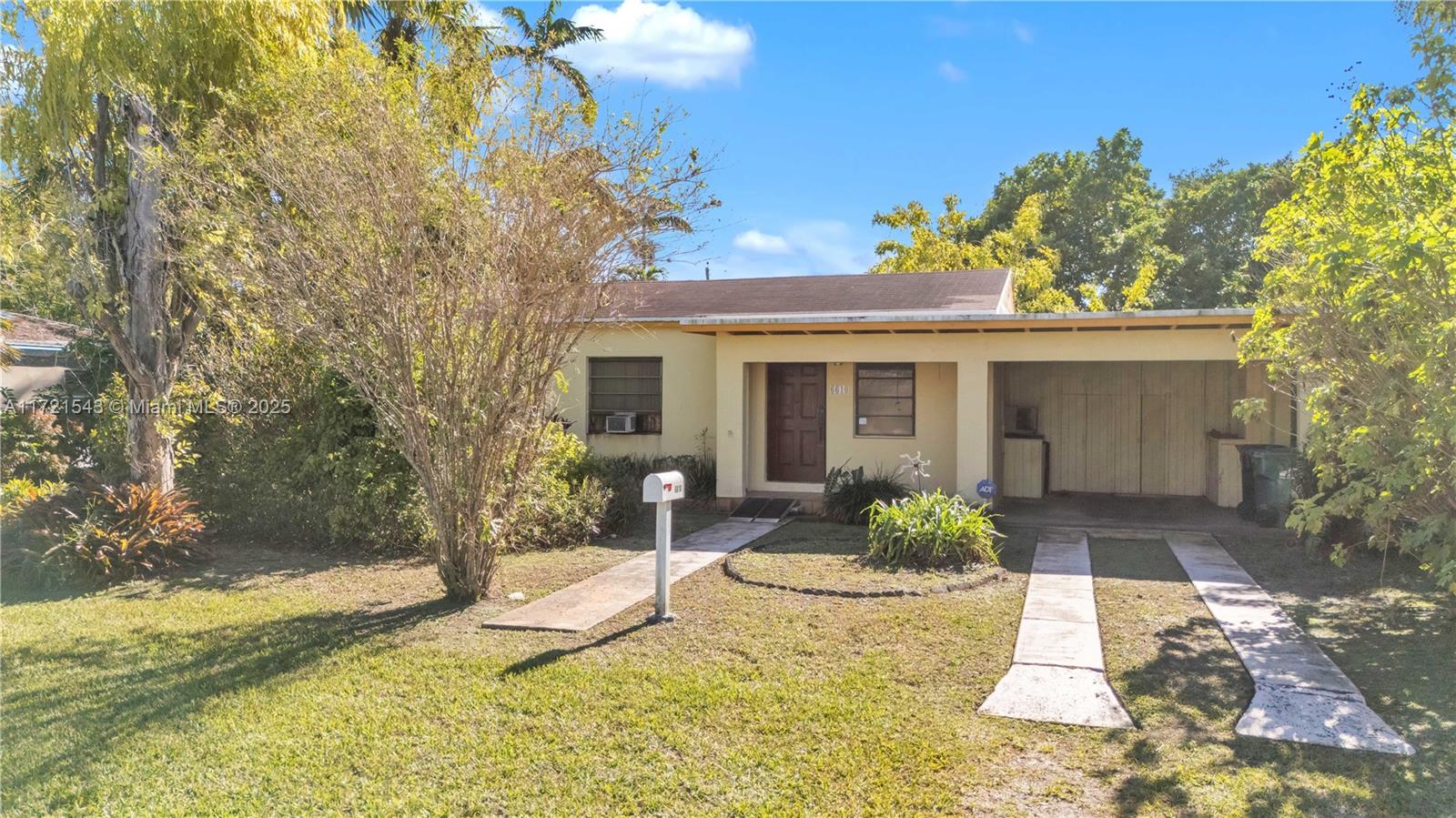 This charming one-story 4 bedroom, 2 bathrom home sits on a stunning 10,950sqft lot in a prime South Miami location. Nestled next to Schenley Park, it’s just minutes from the University of Miami, Coral Gables’ Miracle Mile, and Nicklaus Children’s Hospital, offering convenience and accessibility to some of the area’s best amenities. The property features a flexible carport that can easily be converted into a garage, abundant storage, and a spacious backyard with mature mango and avocado trees, perfect for outdoor gatherings or relaxing in your private oasis. This home combines a tranquil setting with unbeatable proximity to schools, parks, shopping, and dining, making it an ideal choice for your next move.
