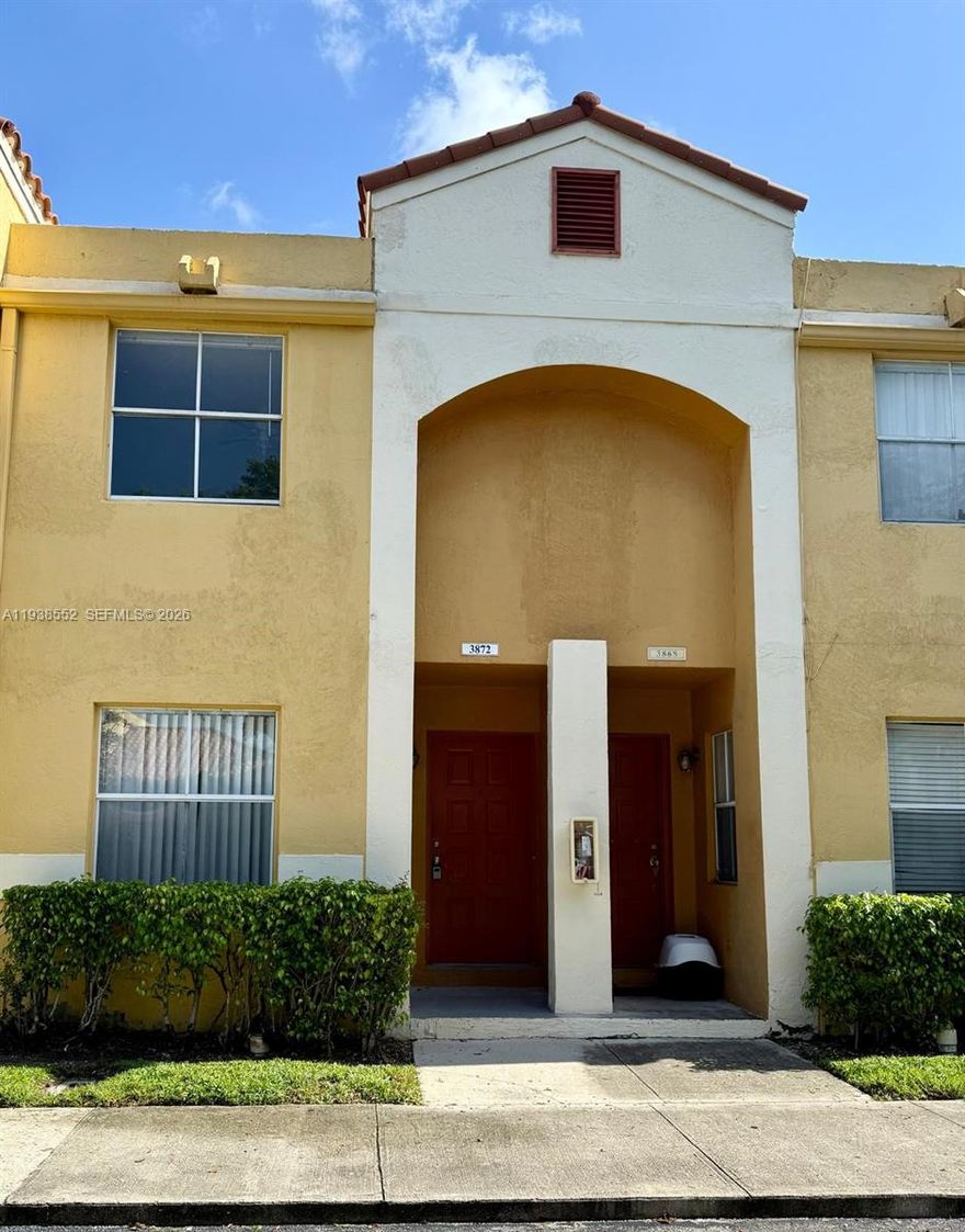 Welcome To This Stunning Completely Renovated Home.Featuring 2 Spacious Master Bedrooms And 1.5 Modern Bathrooms.Located In A Quiet, Well-Maintained Community.Enjoy Beautiful Canal Views From Your Unit.Community Offers A Gorgeous Pool And A Fun Mini Water Park For Kids.Just Minutes Away From Sawgrass Mills Mall, Dining, And Entertainment.Association Approval Required.Move-In Ready – Perfect For Comfortable Living Or As An Investment Property. Schedule Your Private Showing Today And Make This Beautiful Home Yours.