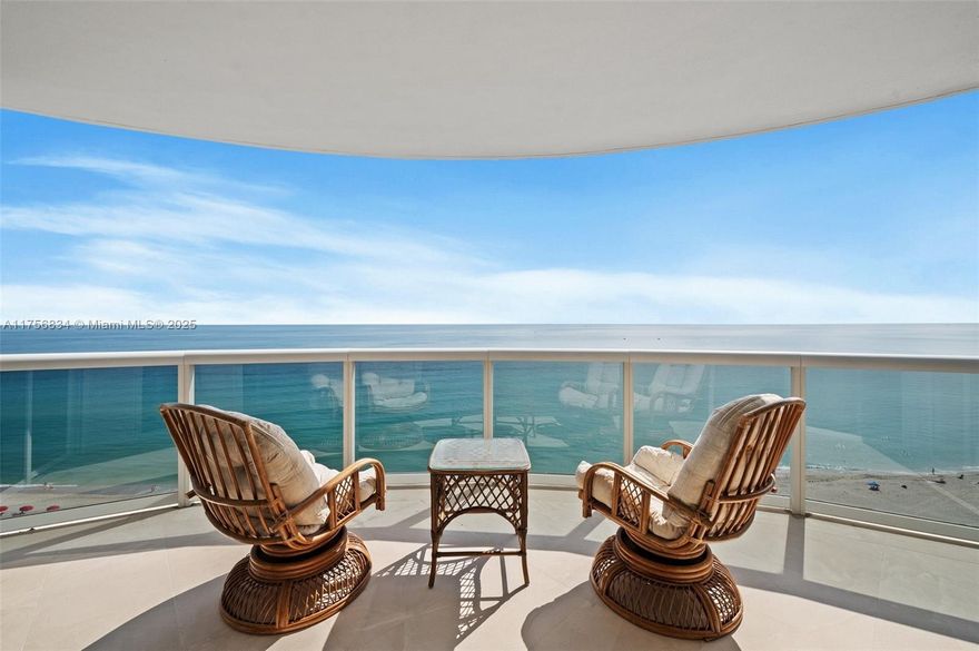This stunning three-bedroom, three-bathroom oceanfront apartment is a true one of a kind, offering breathtaking views  and luxury living in the heart of Sunny Isles Beach. With direct oceanfront access, you'll enjoy the serene beauty of the coastline right from your living room. The unit comes complete with two assigned parking spaces, one of which is covered, ensuring convenience and security.Located in a prime area, this property is surrounded by all the vibrant commercial and retail areas, making shopping, dining, and entertainment just steps away. The building itself offers an array of top-tier amenities typically found in a five-star hotel, including a state-of-the-art fitness center, sparkling pools, spa services, and 24-hour concierge. PRICE JUST REDUCED, PRICE TO SELL!!..