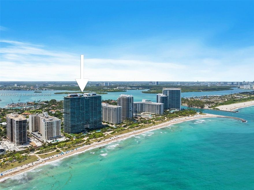 Lowest priced oceanfront unit at the prestigious Oceana Bal Harbour, A spectacular and immaculate condo located in one of the best buildings in the area. A very large 1-bedroom unit plus den, two full bathrooms. Furnished, tastefully designed, private elevator, storage unit, 2 reserved valet spaces and a large oceanfront balcony with views from the master and the living areas.  This one will not last as the owner has purchased another unit and this one must go. A must see!
