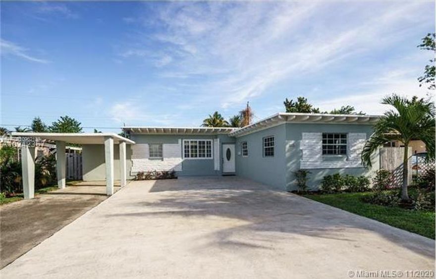 Beautiful remodel 3/1 home with washer and dryer. Close to Miami Shores and 95. House will be fully painted by December 1 with new window treatment. Landlord is looking for long term tenant.