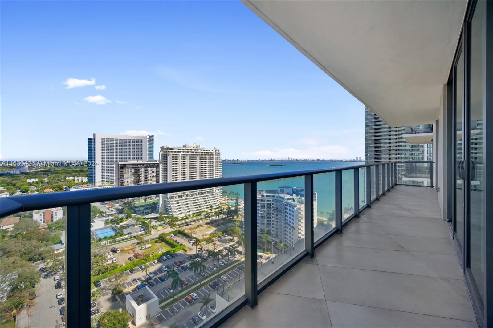 SPACIOUS 2 BEDROOM AND DEN, 2 FULL BATHROOMS WITH WRAP AROUND BALCONY WITH WATER VIEWS. THE UNIT HAS THE FINEST FINISHES, FRESHLY PAINTED, PORCELAIN TILES THROUGHOUT INCLUDING THE BALCONY. GREAT LOCATION IN THE HEART OF EDGEWATER CLOSE TO MIDTOWN, DESIGN DISTRICT, SOUTH BEACH AND DOWNTOWN. AMENITIES INCLUDE TENNIS COURTS, MEDIA AND KIDS ROOM, GYM, SPA, AND CABANAS! THE BUILDING OFFERS ROOFTOP POOL. TE BUILDING ALLOWS MONTHLY RENTALS, CALL VICTORIA FOR SHOWINGS