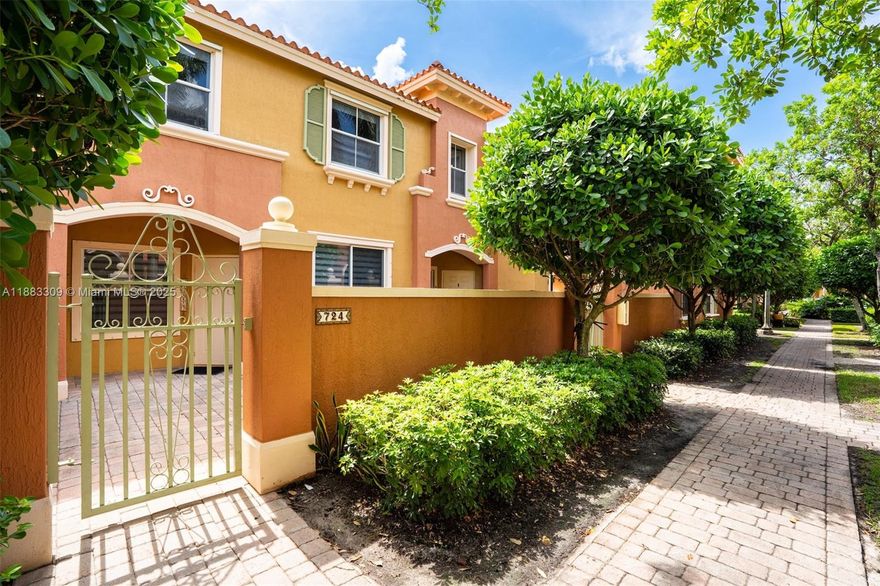 Welcome to Hampton Isles! Low Move in Cost of $4,900. This beautifully renovated 2-bedroom, 2.5-bath townhome boasts a modern kitchen, updated bathrooms, new flooring, zebra blinds, newer appliances, A/C, and water heater. Enjoy peace of mind in this 24/7 guard-gated community, ideally located in the heart of Pembroke Pines. Comes with two assigned parking spaces, ample guest parking and community pool. Minimum 650 credit score required. Prime location near shopping, dining, and major highways. Very desirable area.