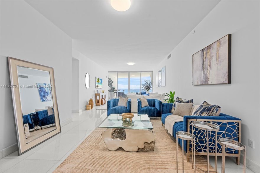 This impeccably designed 3-bedroom, 4.5-bathroom condo boasts sweeping panoramic views of the Atlantic Ocean and Miami skyline, framed by expansive floor-to-ceiling windows and generous outdoor terraces perfect for sophisticated indoor-outdoor living. With an open-concept layout, each space is thoughtfully crafted to blend elegance and comfort. The gourmet kitchen, spa-inspired bathrooms, and grand primary suite offer refined finishes and exceptional attention to detail. Building offers an array of high-end amenities, including a private restaurant, upscale fitness center, full-service spa, sauna, business center, kids’ playroom, valet parking, 24-hour concierge services, & so much more. A MUST SEE! Property is also listed for sale.