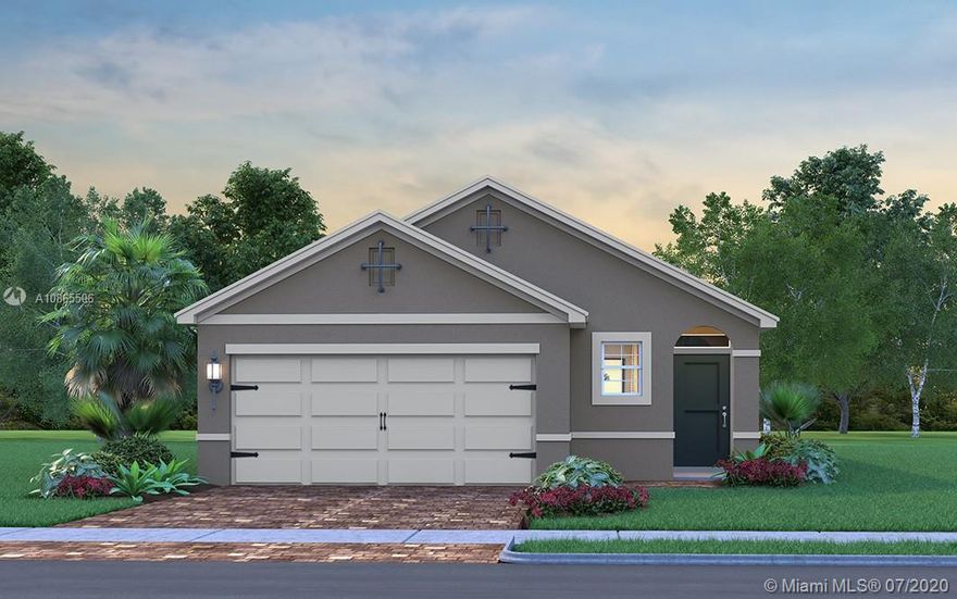 Be the first to live, in this beautifully finished single family home with brown cabinets, quartz kitchen counters, extra closets for storage, Plus a two car garage, tiled through out living space, huge bedroom 1 with walk in closet.      BRAND NEW HOME! CALL FOR A TOUR AND MOVE IN SPECIALS- Restrictions may apply *Pictures, photographs, features, colors and sizes are approximate for illustration purposes only and will vary from the homes as built. These photos are not of the actual home but are similar to the home being built.