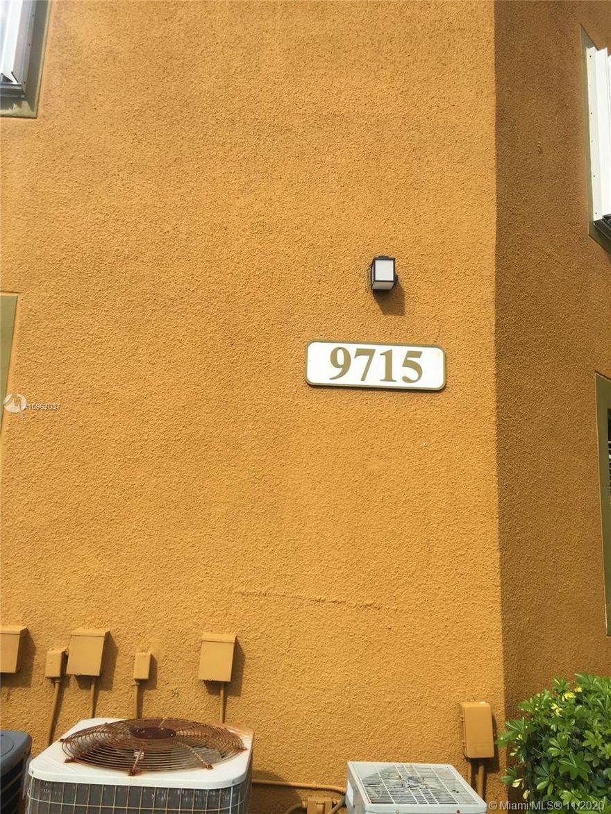 Rarely available for rent beautiful and totally renovated unit. Granite and Stanley Steel appliances. Nice wood cabinets all tiled, accordian shutter, new washer and dryer. Show with confidence. Gated small community.