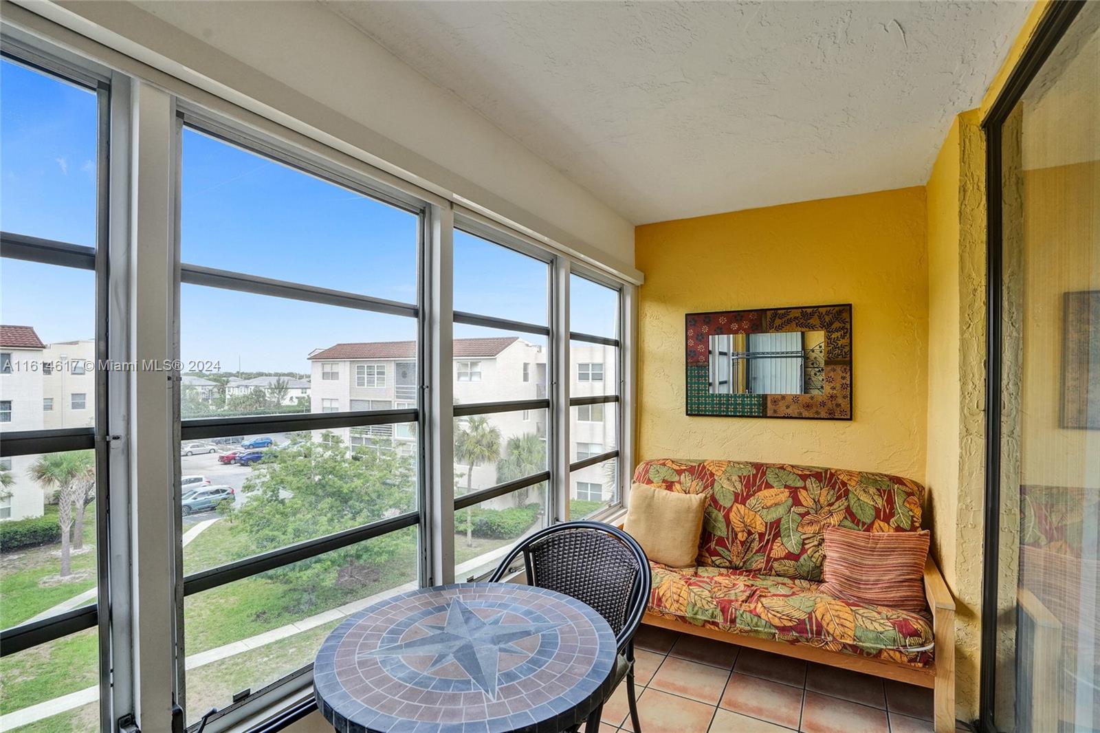 A charming, fully furnished 1-bedroom condo located in a vibrant 55+ community. This cozy unit boasts all essential furnishings and is situated within a secure environment, complete with a safety barrier for added peace of mind. Ideal for those seeking a tranquil living space with convenient amenities tailored for mature residents. Don't miss this opportunity to own a comfortable retreat in a welcoming community