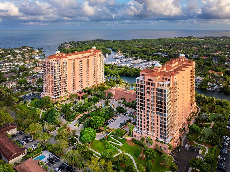 Located in the prestigious and highly sought-after Gables Club, this stunning residence offers nearly 3,000 SF of refined living with views of Biscayne Bay and the Miami skyline. Enter directly into the open living, dining, and entertaining areas through your private elevator.This 3-bedroom, 3.5-bath home includes a flexible floor plan with one bedroom converted into a home office/den. The primary suite features an oversized walk-in closet, and a luxurious bathroom with dual vanities, soaking tub, separate shower, and two private toilette areas. The Gables Club lifestyle is unmatched, offering newly renovated on-site dining, multiple fitness centers, tennis courts, a full-service spa, hair salon, two pools, putting green, and even a dog park—all within a secure, private community.