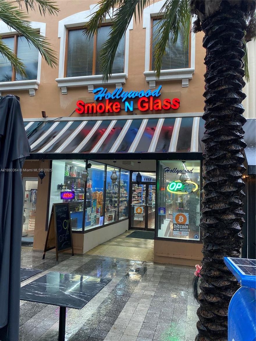 Seize this exceptional opportunity to acquire a profitable and established smoke shop in Hollywood, FL. This turnkey business boasts strong, consistent cash flow, a loyal customer base, and a reliable staff. The sale includes an impressive $120k of premium, well-stocked inventory, ensuring a seamless continuation of operations. Significant growth potential exists by adding the space into a lounge, with a 2COP license for beer and wine sales (must apply for). This offers an immediate value-add for a new owner looking to expand revenue streams.