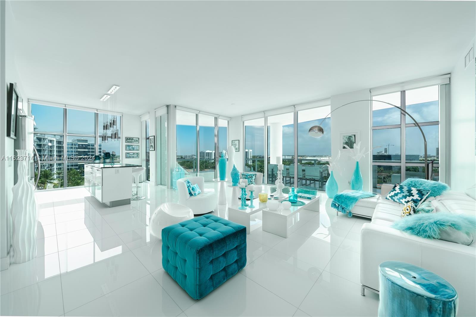 Discover luxury living in this stunning condo at The Atrium in Aventura. This fully furnished residence 3 bed/2.5 bath boasts floor-to-ceiling windows, high ceilings, open floor plan and natural light.
The open kitchen features stainless steel appliances, white cabinets, granite countertops, an island/breakfast bar. The unit is fully furnished with a completely equipped kitchen, decor, pillows, beddings, towels.
Amenities: heated pool, jacuzzi, spa, fitness center, tennis court, business center, children's playground. Service is paramount with a doorman and valet, one covered assigned parking. This condo offers a luxurious lifestyle in a prime location close to Publix, restaurants, Aventura Mall and Aventura City School of Excellent which is perfect for a family or for an expatriate.
