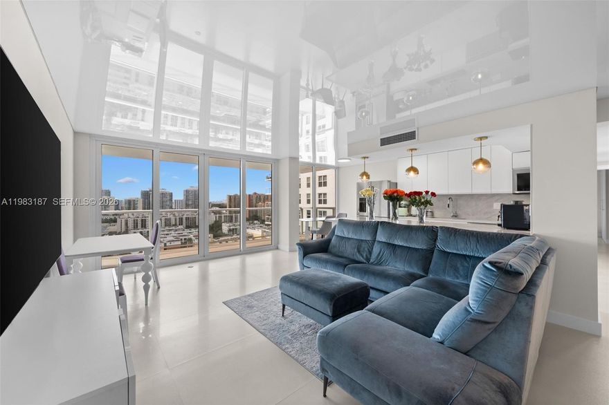 Amazing views from this 22-floor wraparound unit. Recently completed luxury renovation.  New Impact windows and sliding doors. Marvelous porcelain floors throughout. Gorgeous custom kitchen with KitchenAid appliances and quartzite countertops. Italian European-style furniture. Amenities include laundry room on every floor, 24/7 security, guest parking, heated pool, jacuzzi, gym, billiard room, social room & MORE. Maintenance includes  Cable and Hot Water. Building was recently passed the 40-year inspection. Prime location is just across the street from the beach and within a 2-minute distance of 5-star restaurants, banks, shops, a top school, playgrounds, and a soccer field, providing the ultimate convenience and luxurious lifestyle. All offers are welcome!