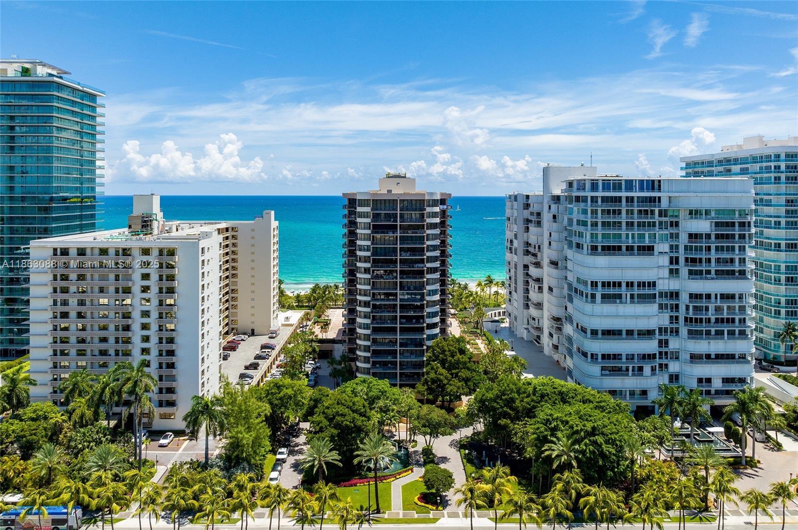 A truly rare offering at one of the most exclusive building in Bal Harbour—The Tiffany. This one of kind combined residences features nearly 4,000 square feet of refined living space with exceptional ocean and Intracoastal views. Designed for both comfort and elegance, it offers 4 bedrooms, 5.5 bathrooms, service quarters, multiple living and entertaining spaces, a private sauna, and expansive bedrooms that embody luxury living. Four parking spaces add to the convenience.
Residents enjoy the ultimate beachfront lifestyle with private beach service, while being just steps from the iconic Bal Harbour Shops, home to world-class dining and luxury boutiques.