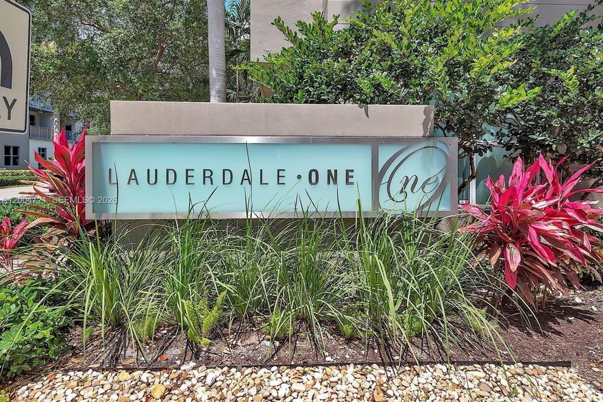 Don’t miss this spotless, move-in-ready 2 Bed / 2 Bath residence at the highly desirable Lauderdale One Condominium—priced to sell! *Flexible Seller; potential contribution towards Buyer's Closing Costs with strong terms!

This light, bright, and beautifully updated unit checks all the boxes for today’s buyer. The layout is spacious and functional, featuring large rooms each with full walk-in closets, new engineered flooring throughout, and a split-bedroom design that offers both comfort and privacy.

The open-concept living area flows seamlessly into a sleek, European-inspired kitchen, perfect for entertaining or everyday living. Step out onto your private balcony and enjoy peaceful views overlooking the pool, creating a true resort-style feel right at home.

Built in 2005 and exceptionally well maintained, the building offers FULL RESERVES an important advantage for financing and long-term value. Residents enjoy a full suite of amenities including a heated pool & spa, fitness center, sauna, business center, clubroom, and secured garage parking.

The unit includes one assigned garage space, with plenty of additional parking available. The community is very pet-friendly and investor-friendly as well, allowing IMMEDIATE RENTALS with up to 2 leases per year.