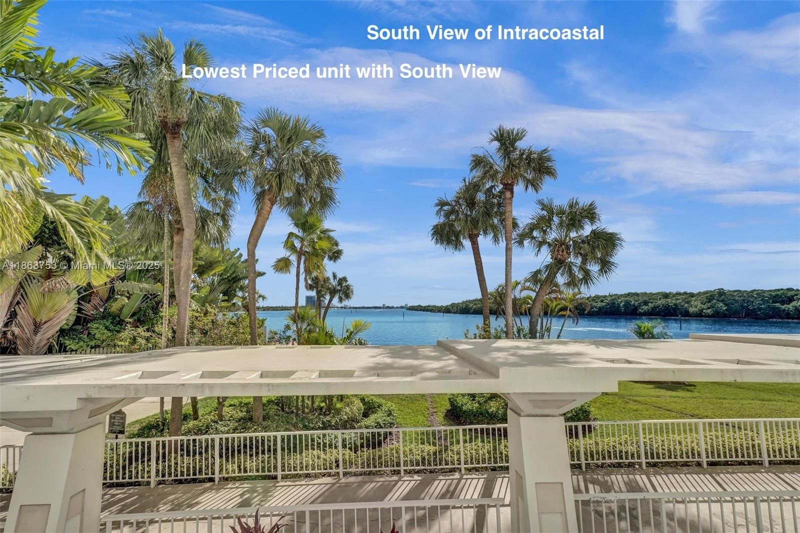 **Lowest priced unit with SOUTH (most desireable) View! Most incredible view!!! Facing South direct on the Intracoastal with NO obstruction! Perfect Pied A Terre located in Arlen House in Sunny Isles Beach !** Across the street from the beach! TOTALLY renovated with top of the line finishes. Modern and sleek! Very spacious bedroom with serene view of Intracoastal! Huge closet spaces. Extra LONG balcony facing the water! Step out onto your EXTRA LONG private balcony and take in the breathtaking views of the serene waterway—a true escape from the hustle and bustle. Maint includes AC / Internet / Cable and Water and much more! Building is full service - 24 hour security / Bell Man / Valet Parking / Full Service Restaurant / Mini Market / Gym / Tennis Courts / Basketball Court!
