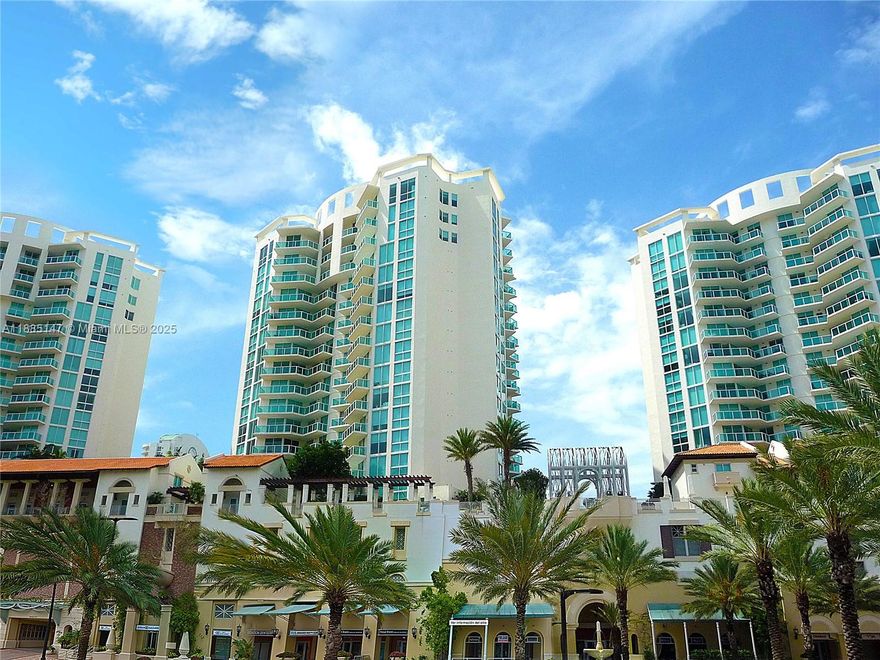 STUNNING VIEWs w/PLENTY OF UPGRADES.  3-BD, 2-BA home, 1500 s/f, plus 250 s/f of balcony w/SE exposure.  BEST LINE - No. 5, w/unobstructed intracoastal and ocean views.  Probably ONLY unit in St. Tropez with recent kitchen upgrades, which include a redone kitchen w/Calacata-Quartz counter tops, backsplash and waterfalls; newer Kitchen Aid appliances; and newer LG-W/D.  Unit has a very modern/open floor plan w/floor to ceiling windows/sliders, plenty of sun light, and an expansive Living/Dining room.  Baths have marble floors, counter tops, and enclosures.  24”x24” white porcelain floors throughout.  Freshly painted.  Two parking spaces (1 assigned, 1 valet).  Amenities include heated pool, jacuzzi, sauna, concierge, and 24-hr security. Building is pet friendly.  Only steps to the Beach.