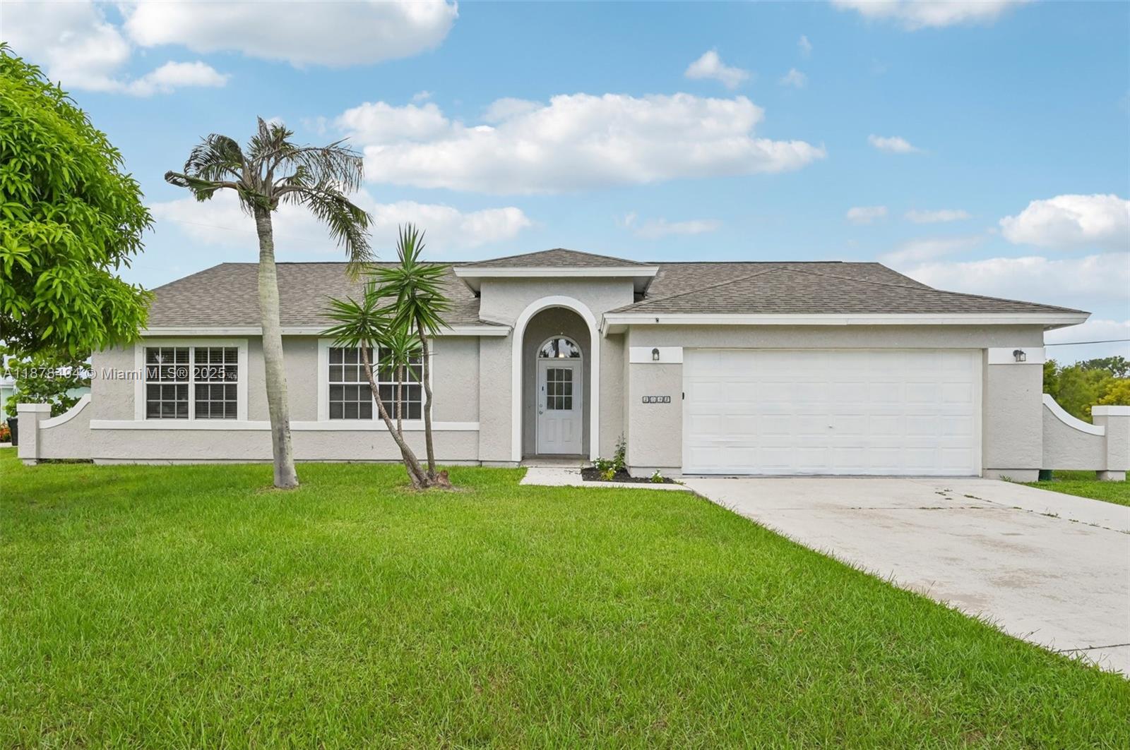 Welcome to this spacious 3-bedroom, 2-bathroom home nestled on a quiet street in Port Saint Lucie. Inside, you’ll find an open living and dining area filled with natural light, a functional kitchen with plenty of cabinet space, and well-sized bedrooms including a comfortable primary suite with its own bath. The large backyard offers endless possibilities for outdoor living, gardening, or entertaining. Additional highlights include a one-car garage, a covered patio, and a convenient location close to parks, schools, shopping, and major highways. This home provides a great opportunity to enjoy Florida living with space and comfort.