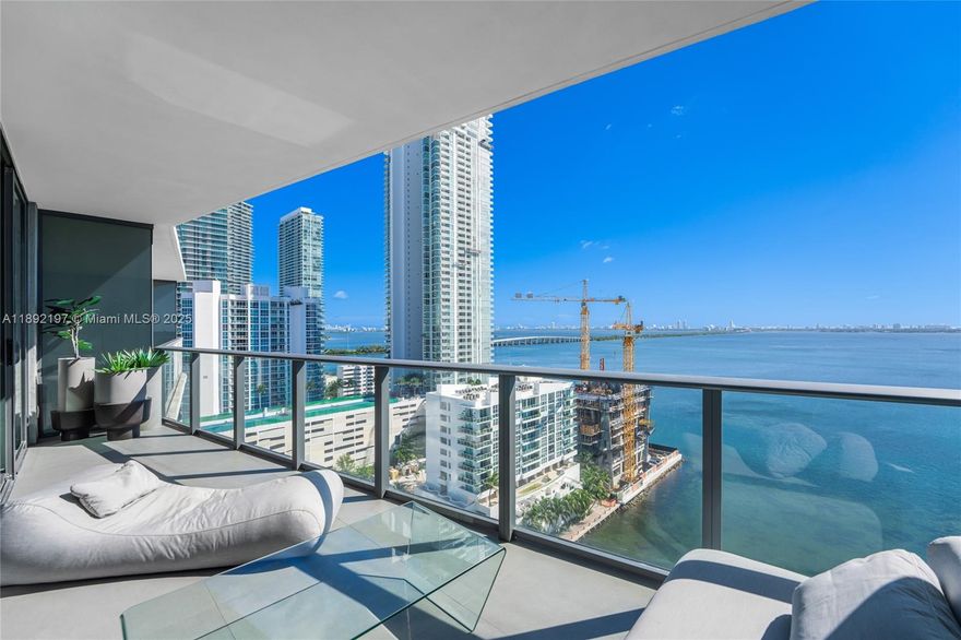 Stunning furnished 2BD/2BA direct bayfront condo at Icon Bay, available Dec 1. Private elevator & foyer, open layout, expansive terrace with panoramic views. High-end finishes, electric shades, custom closets, new washer/dryer, serviced A/C. Enjoy resort-style amenities: waterfront pool, spa, gym, tennis, theater, club room, valet & 24/7 security. Prime location near Downtown, Midtown, Design District, Wynwood & Miami Beach.