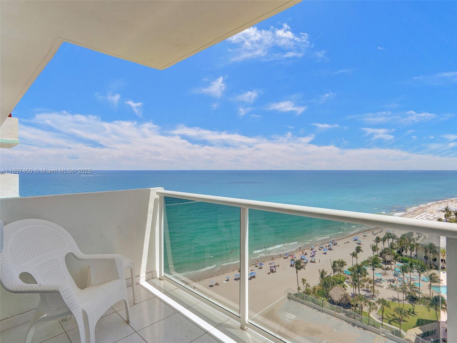 Stunning unit for rent in an oceanfront building: spacious, furnished & equipped condo offers a direct beachfront lifestyle with breathtaking ocean views. 2-bedroom 2-bath high-floor unit boasts floor-to-ceiling impact windows, tile floors throughout, and ample closet space. The open kitchen, brand-new appliances, new AC and water heater, in-unit washer and dryer. Rent includes complimentary WiFi and parking. Full-service amenities, 24-hour security, valet parking, a game room with billiards and ping-pong, fitness center. Ideally situated close to airports, shops, restaurants, casinos, and Gulfstream Village, this location provides easy access to everything you need. 30-day minimum rental. Make this oceanfront paradise your ideal vacation home!