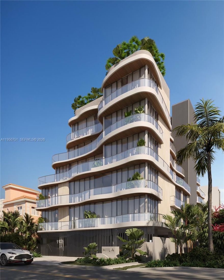 Welcome to MILA Bay Harbor Islands, an exquisite new boutique development designed by renowned architect Kobi Karp. Featuring just 9 signature residences, this exclusive sanctuary offers unmatched privacy, tranquility, and beauty belonging to you alone. Residence 202 is a spacious 4 bedroom + den, with 3 full bathrooms + powder room of a total of 3,259 SF, and interior of 2,869 SF with only 1–2 residences per floor, private elevator entry, and an expansive private terrace showcasing stunning sunset and city views. Refinement in every detail with a higher standard of quality featuring Miele appliances, Italkraft Kitchens and Vanities, Toto Toilets and Graff Plumbing Fixtures. Perfectly positioned on a quiet interior street, yet just a 15-minute walk to Bal Harbour Shops, Surfside Beach, parks, world-class dining, and top-rated schools. Located within a protected low-rise neighborhood, ensuring long-term preservation. Residents enjoy a secure lobby with smart access system and exceptional rooftop amenities, including a resort-style pool, wellness areas, and summer kitchens—ideal for elevated indoor-outdoor living. Private presentation available by appointment.