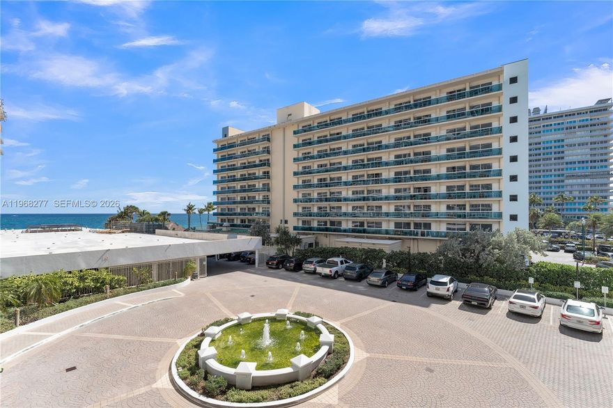 RARE GEM AT "THE GALLEON"! SPECTACTULAR & SPACIOUS 1,370 +/- SF. Direct Ocean facing 1-bed-1.5 bath 2nd floor unit at the Prestigious Galleon Condominium.  Luxury oceanfront building directly on the sand, with its private, deeded beach area. Stunning direct ocean views, new fountain, and new pool views from this exquisitely renovated unit. Floor to ceiling Impact Windows & Doors with two entrances to the spacious balcony. The Galleon is undergoing concrete restoration which is approximately ½ way completed. Building has 24/7 security, two state of the art gyms, sauna, large social rooms, library, huge-heated pool, BBQ area facing the ocean, storage for the water toys, garage parking and much more!