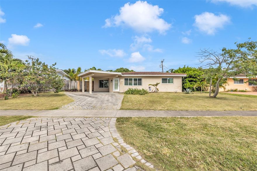 Upgraded one-story home offering three bedrooms and two bathrooms in the highly desirable, family-friendly community of Imperial Point. This residence features an upgraded interior, a bright and airy Florida room, and impact-rated windows and doors throughout for peace of mind. Enjoy a spacious split floor plan with generous living and family room areas. The fenced backyard provides ample space to add a pool or create the outdoor retreat of your dreams. House is wired for Electric Vehicles already. Move-in ready and waiting for its next owner. Sold As-IS with right to inspect. NO HOA.