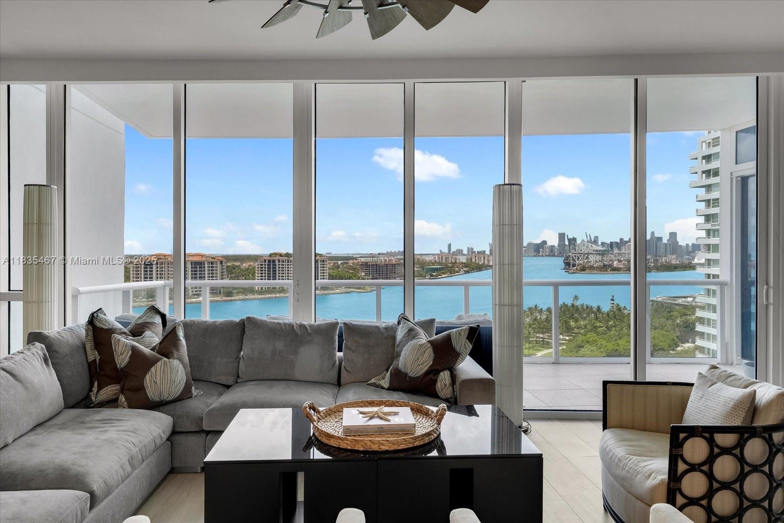 A rare opportunity to own a masterfully combined residence at The Continuum, Miami Beach’s most prestigious 13-acre private oceanfront enclave in the heart of the South of Fifth district.This elegantly reimagined 3-bedroom, 4.5-bath home features a one-of-a-kind floor plan that seamlessly blends sophistication, comfort, and functionality. Designed to maximize space and light, the residence boasts breathtaking panoramic views of the Atlantic Ocean, Biscayne Bay, the Downtown Miami skyline, and unforgettable sunsets. Residents of The Continuum enjoy world-class resort amenities, including: A 3-level state-of-the-art fitness center and spa with lap pool, cold plunge, sauna, and steam roo, Two lagoon-style swimming pools &
Jacuzzis Private beach club,restaurant, Three Har-Tru tennis courts.