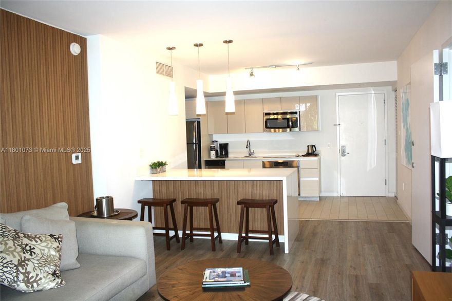 Turnkey and Fully Furnished Condo at Beachwalk Hallandale Beach . short-term rentals Allowed, Ready to generate income right away.
2 Bed/2 Bath Configuration: This layout is highly desirable for families and groups traveling together, increasing its appeal on platforms like Airbnb and VRBO.
Short-Term Rental Flexibility (Airbnb/VRBO/Booking with No Restrictions)
There is Separate Entrances (1 Bed/1 Bath + Studio, You can rent the entire 2-bed/2-bath unit or rent the one-bedroom and the studio separately, potentially increasing overall revenue.

Building Amenities are, Private Rooftop for Owners Garage Parking Complimentary Shuttle to the Beach 
Pool and Fitness Center, Restaurant and Spa 
HOA Included , Power, Internet, Cable, Phone, Water
Prime Location close Beach and Shopping