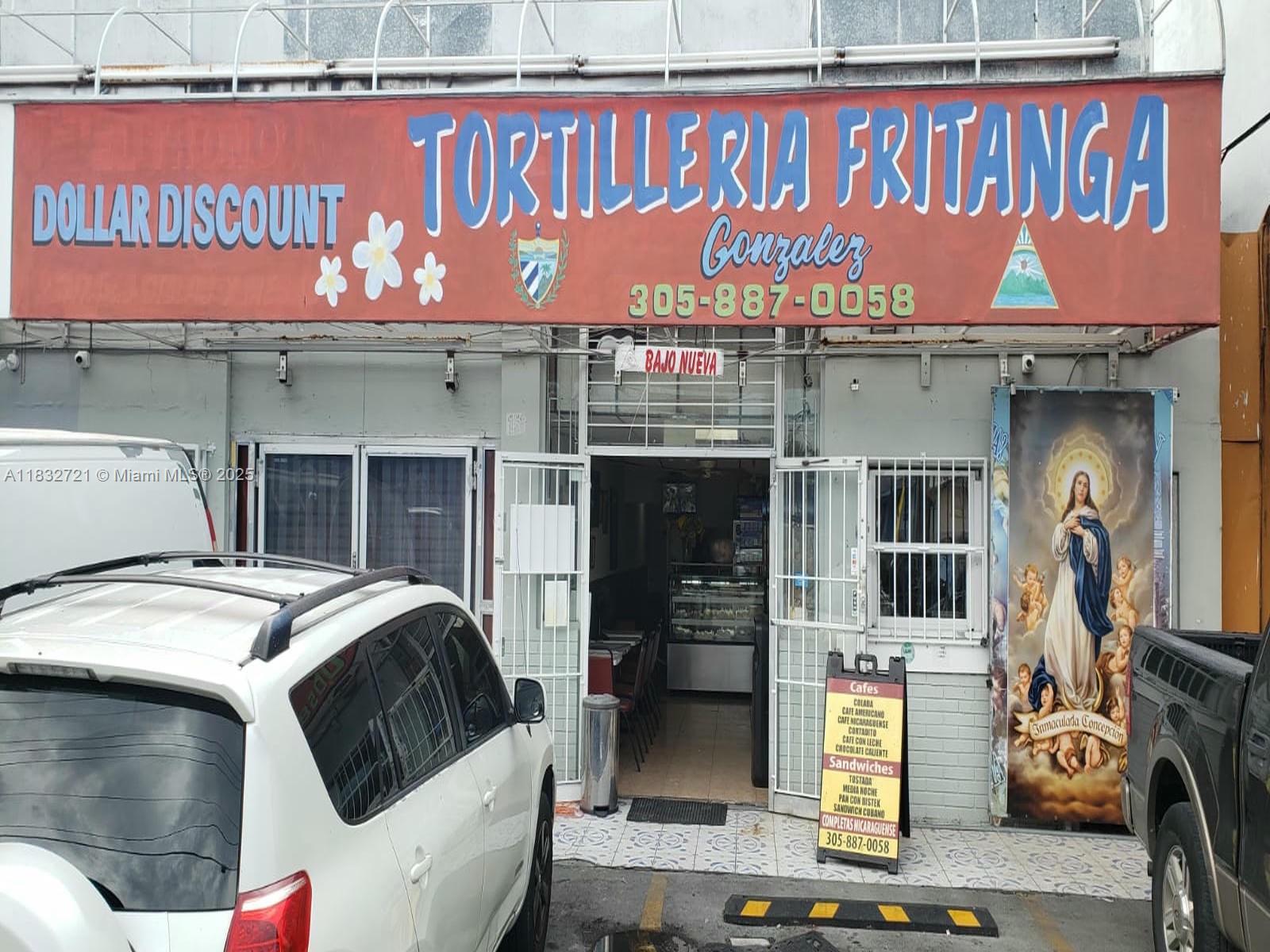 Well-established Latin restaurant business available in a high-traffic Hialeah location! TortillerÃa Fritanga Gonzalez has a strong local following and proven sales. The sale includes all commercial kitchen equipment, furniture, inventory, and branding. Fully operational with dine-in area and steady takeout/delivery income. Convenient location in a busy commercial plaza with lease transfer available.
?? Financials available with signed NDA. Please do not speak with staff. Showings by appointment only.